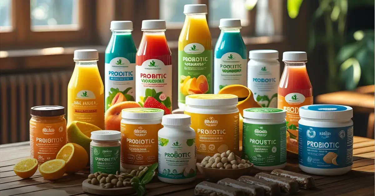 Assortment of functional foods including fortified juices, probiotic yogurts, and supplement bars representing functional foods market growth in Asia‑Pacific. Functional Foods Market Growth in Asia‑Pacific Trends & Outlook