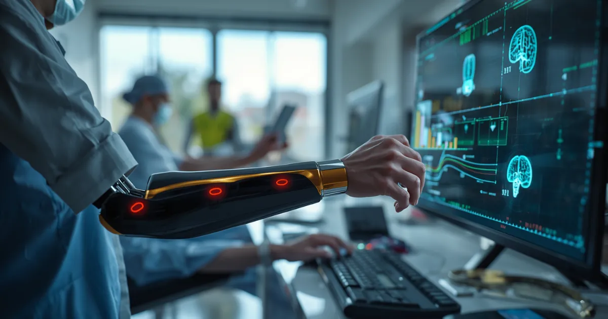 Brain computer interface controlling a prosthetic limb for an amputee through neural signals