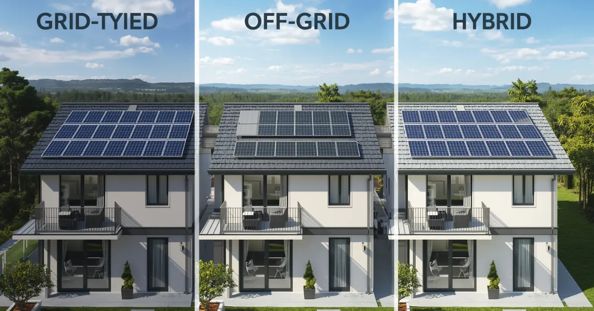 Types of residential solar power systems and their efficiency ratings for home buyers